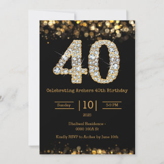 Invitación de 40 años al oro negro
