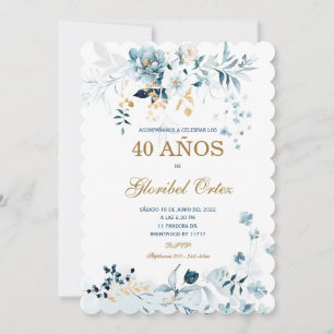 Invitación de 40 años mujer