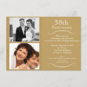 Invitación de 50º aniversario de bodas