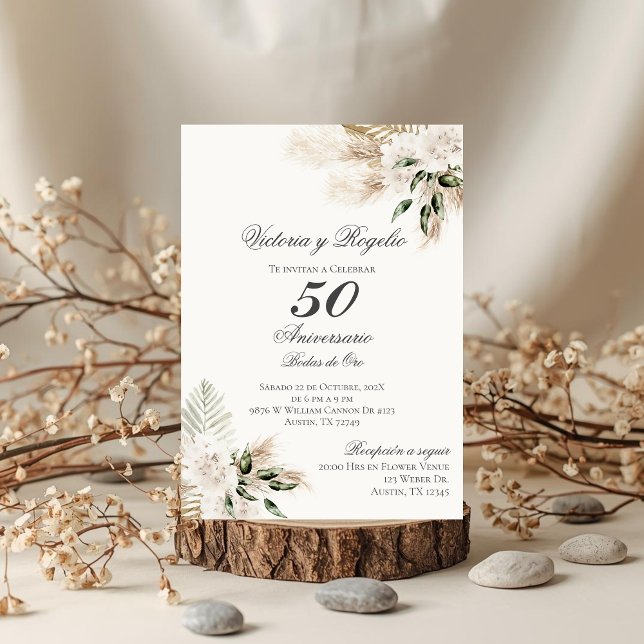 Invitación de 50 Aniversario de Bodas (Subido por el creador)