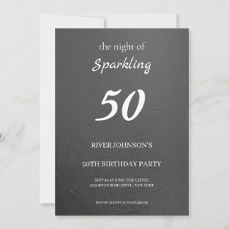 Invitación de 50 años de espumoso