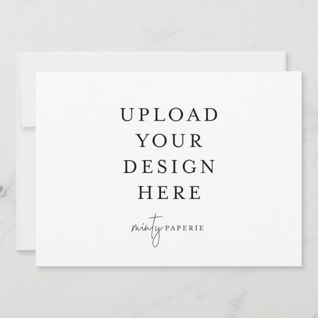 Invitación de 5,5" x 7,5" - Paisaje (Anverso)