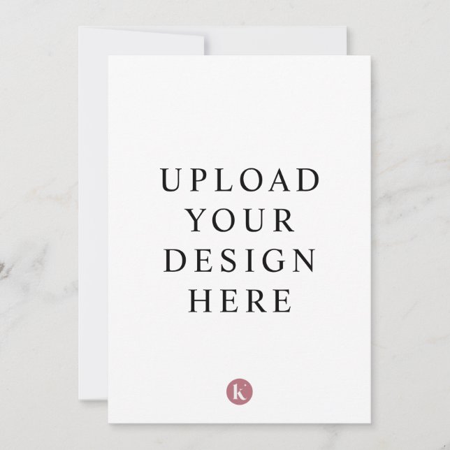 Invitación de 5" x 7" (Anverso)