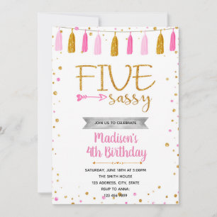 Invitación de 5 y 7 años