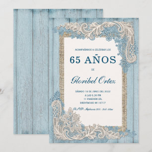 Invitación de 65 Años Mujer