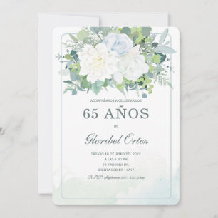 Invitación de 65 Años Mujer