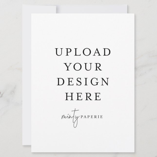 Invitación de 6,5" x 8,75" - Retrato (Anverso)