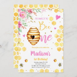 Invitación de abeja amarilla