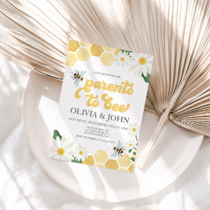 Invitación de abeja de bumblebee para ducha de beb
