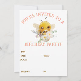 Invitación de Abeja Encantadora