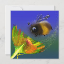 Invitación de abeja esponjosa