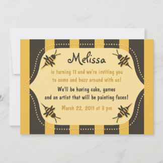 Invitación de abejas con zumbido