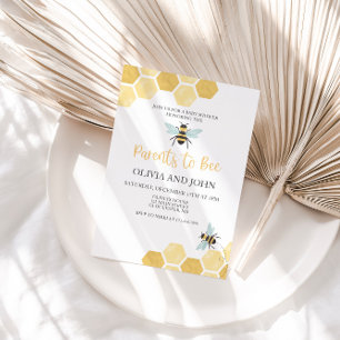 Invitación de abejorro Baby Shower Little Honey Be