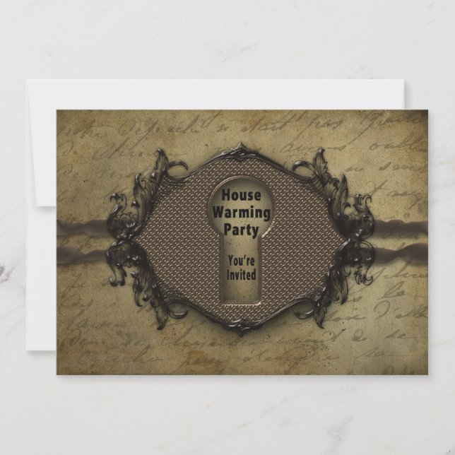 INVITACIÓN DE Abierto - ENTRADA DE TECLADO/CLAVE (Anverso)