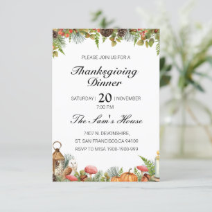Invitación de Acción de Gracias