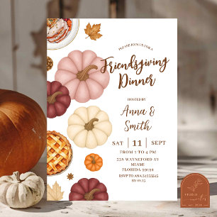 Invitación de Acción de Gracias de Calabaza