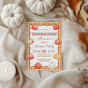 Invitación de Acción de Gracias de calabaza acuare