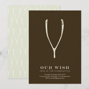 Invitación de Acción de Gracias de Wishbone // Bro