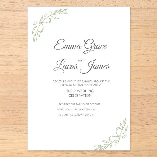 Invitación de acrílico (Anverso)