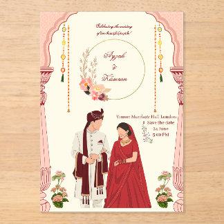 Invitación de acrílico