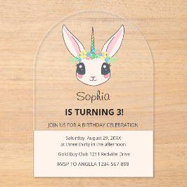 Invitación de acrílico
