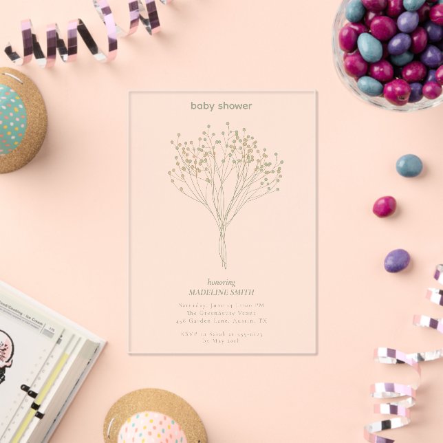 Invitación de acrílico (Insitu (Celebración))