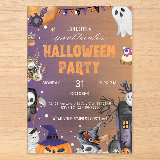Invitación de acrílico