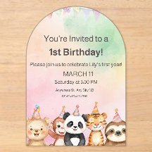 Invitación de acrílico