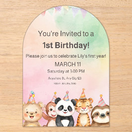 Invitación de acrílico
