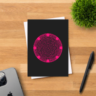 Invitación de acrílico geométrico rosa neón – Pers