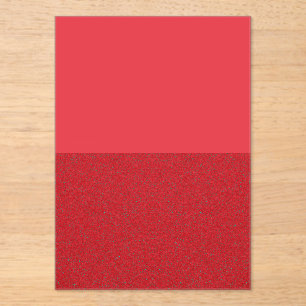Invitación de acrílico rojo de tomate de bajo ruid