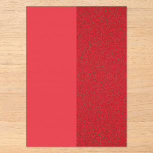 Invitación de acrílico rojo tomate de doble tono (