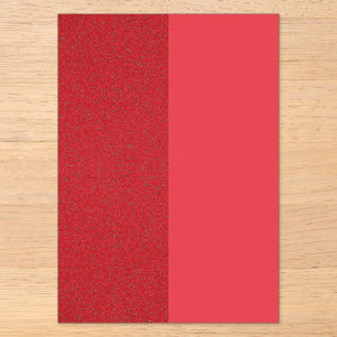 Invitación de acrílico rojo tomate de doble tono (
