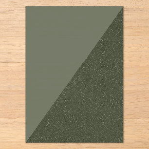 Invitación de acrílico texturizado verde musgo