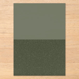 Invitación de acrílico verde musgo de dos tonos –