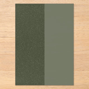 Invitación de acrílico verde musgo de dos tonos –