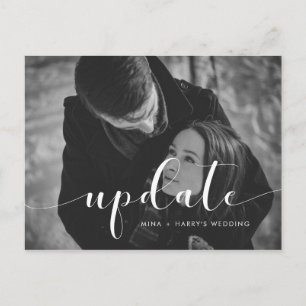 Invitación de actualización de boda elegante
