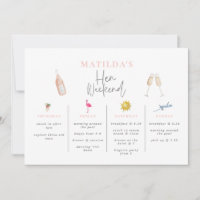 invitación de acuarela de bebidas para despedida d