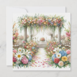 Invitación de acuarela de boda