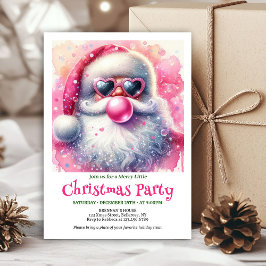 Invitación de acuarela de Santa rosa brillante mas