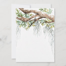 invitación de acuarela de tierras bajas