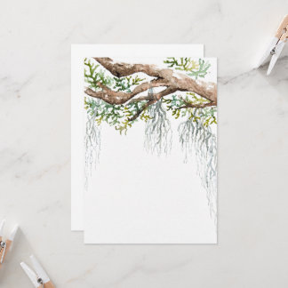 invitación de acuarela de tierras bajas