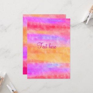 Invitación de Acuarela Multicolor Personalizada