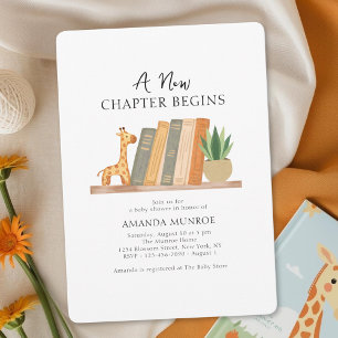 Invitación de Acuarela para Baby Shower 'Un Nuevo 
