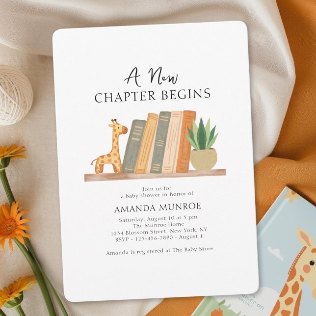 Invitación de Acuarela para Baby Shower 'Un Nuevo  (Subido por el creador)