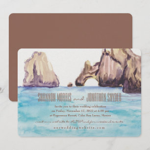 Invitación de Acuarela para Cabo México