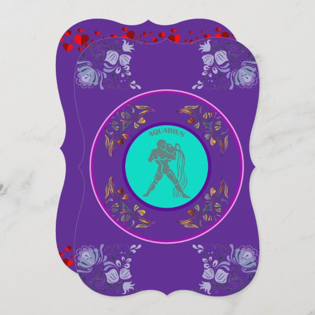 Invitación de Acuario (Anverso / Reverso)