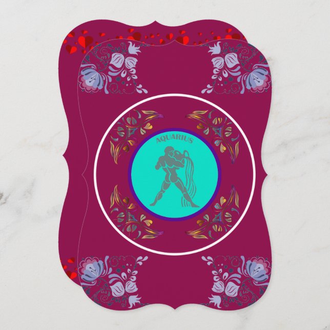 Invitación de Acuario (Anverso / Reverso)