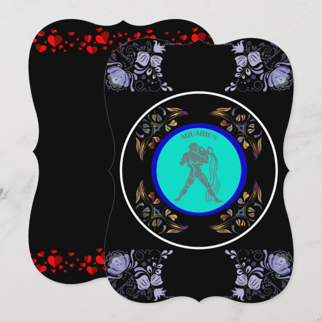 Invitación de Acuario (Anverso / Reverso)