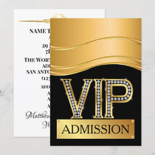 Invitación de admisión VIP